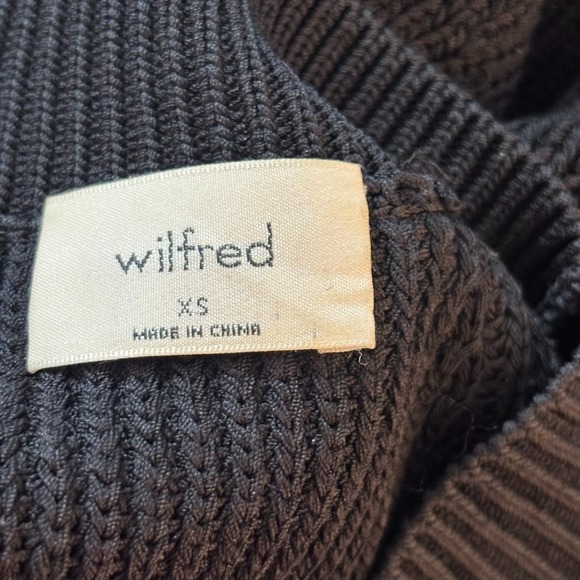 Aritzia Wilfred Crevier Knit Black Cropped Tank Top Womens XS Classic Clean Girl - Picture 5 of 10